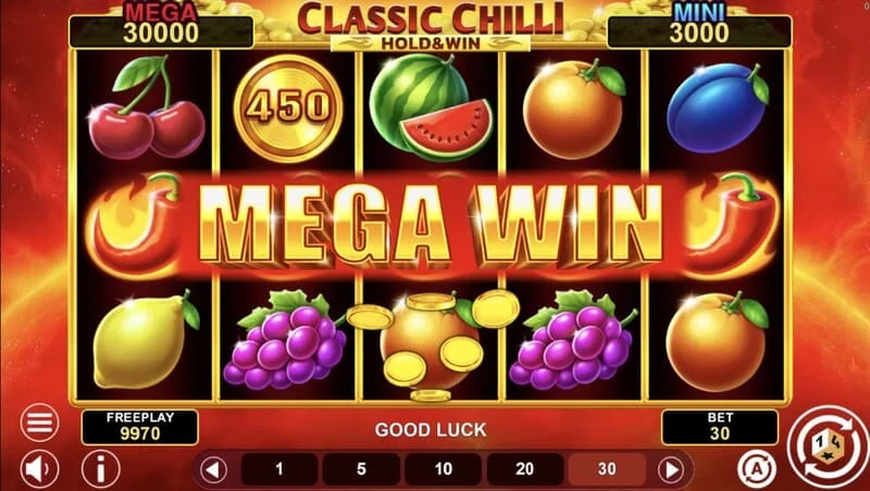 Classic Chilli Hold & Win - ชุดค่าผสมที่ชนะใน 243 วิธี